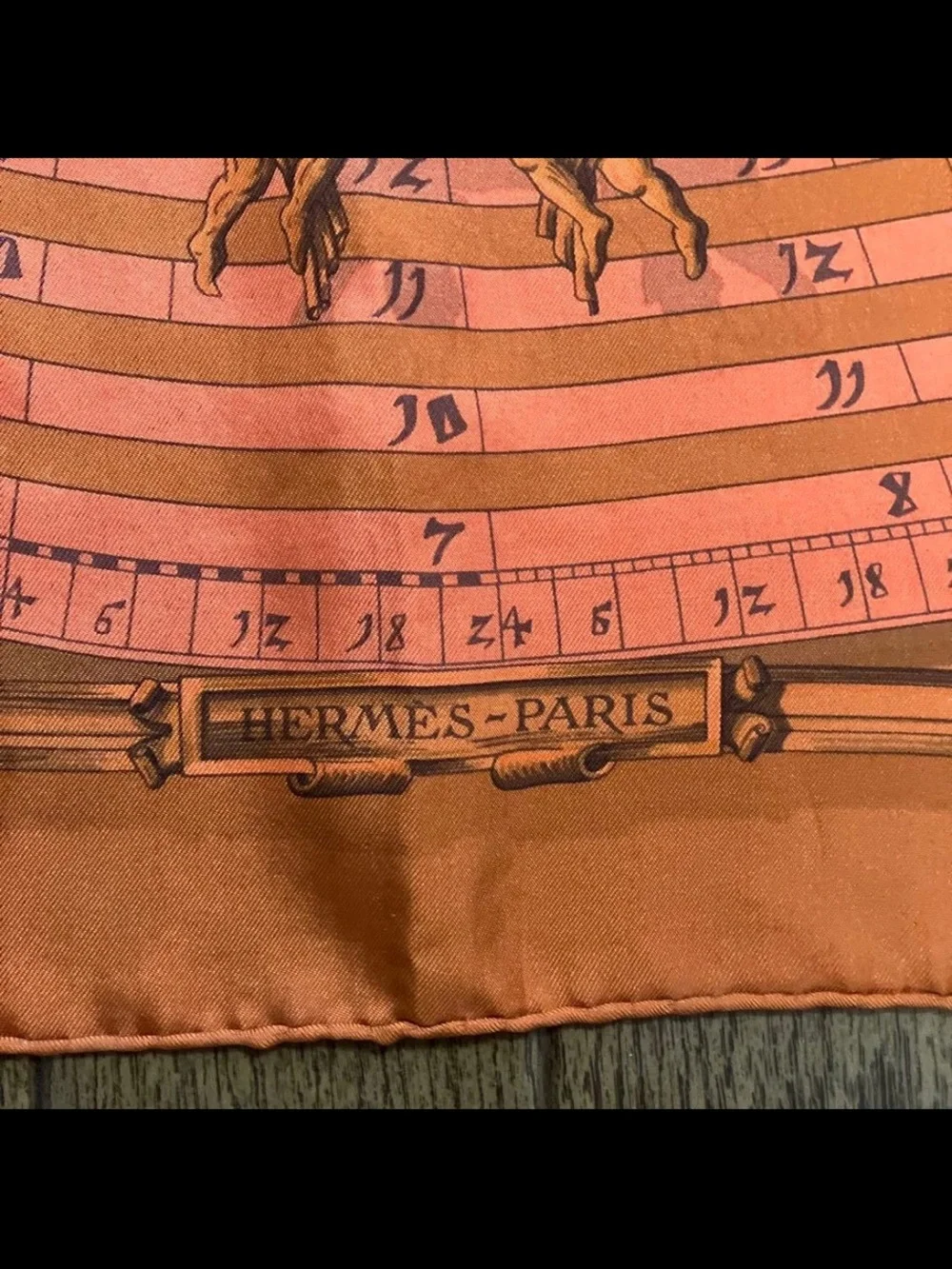Hermes Orange Astrological Soleil Silk Scarf